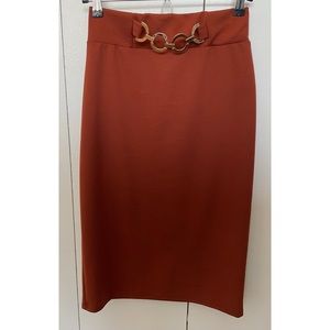 NWOT Burnt Orange Skirt